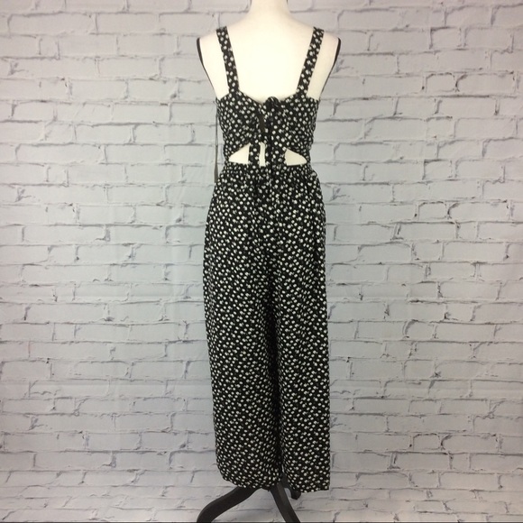 Nine Britton Black Floral Jumpsuit, Size L - Picture 5 of 11